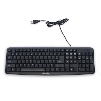 Verbatim Slimline Corded USB Keyboard - English