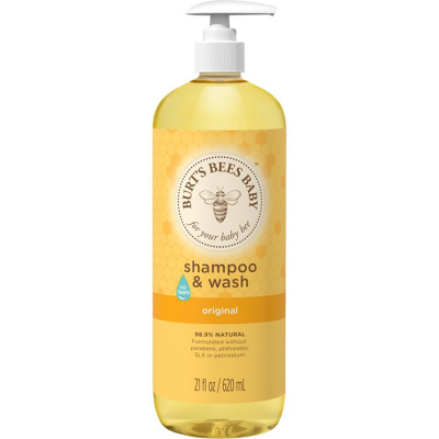 Burt's Bees Baby Shampoo & Wash, Original Tear Free Baby Soap - 21 Ounce Bottle