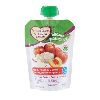 Parent's Choice Organic Apple, Peach & Quinoa Baby Food Purée