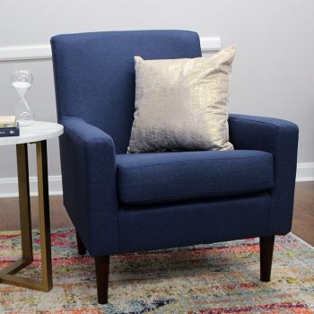 Mainstays Kinley Lounge Chair, Navy