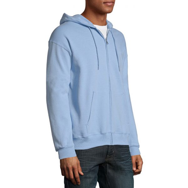 Hanes Men's and Big Men's Ecosmart Fleece Full Zip Hooded Jacket - Image 2