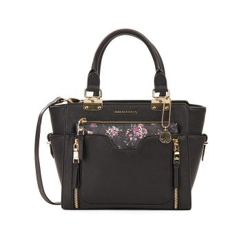 Big Buddha Satchel With Floral Printed Purse